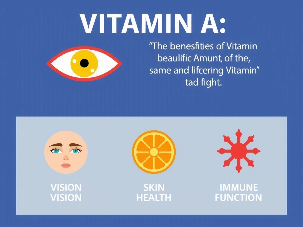 Ilustración de la Vitamina A y sus beneficios